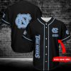 North Carolina Tar Heels Custom Name Black Baseball Jersey