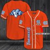 North Carolina Tar Heels Custom Name Orange Baseball Jersey