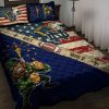Notre Dame Fighting Irish American Flag Bedding Set