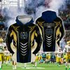 Notre Dame Fighting Irish Blue Gold Zip Up Hoodie V5