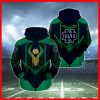 Notre Dame Fighting Irish Green Blue Pullover Hoodie V6