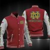 Notre Dame Fighting Irish Red Grey Baseball Jacket
