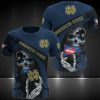 Notre Dame Fighting Irish Skull Blue T-Shirt