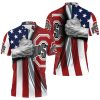 Ohio State Buckeyes American Flag Polo Shirt