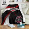 Ohio State Buckeyes Black Fleece Blanket