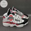 Ohio State Buckeyes Black White Air Jordan 13 Shoes
