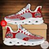 Ohio State Buckeyes Custom Name Gray Scarlet Max Soul Shoes