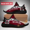 Ohio State Buckeyes Gray Scarlet Yeezy Boost Sneakers