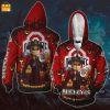 Ohio State Buckeyes Jack Skellington Halloween Zip Up Hoodie