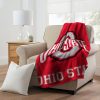 Ohio State Buckeyes Logo Red Fleece Blanket