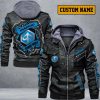 Piaggio Custom Name Special Edition Hooded Leather Jacket