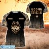 UConn Huskies Custom Name Hunting Camo Style T-Shirt