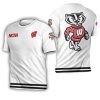 Wisconsin Badgers Mascot Logo White T-Shirt