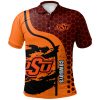 Oklahoma State Cowboys Orange Black Polo Shirt V7