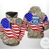 Old Dominion Monarchs US Flag Camo Veteran Pullover Hoodie