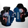 Old Dominion Monarchs US Flag Skull Pullover Hoodie