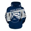 Penn State Nittany Lions Blue Grey Pullover Hoodie