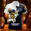 Penn State Nittany Lions Blue White Mascot Polo Shirt