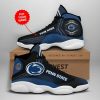 Penn State Nittany Lions Custom Name Blue Black Air Jordan 13 Shoes