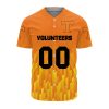 Tennessee Volunteers Custom Text Number Orange Baseball Jersey V5