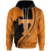 Tennessee Volunteers Orange Black Zip Up Hoodie V7