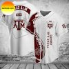 Texas A&M Aggies White Maroon Baseball Jersey
