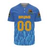 UCLA Bruins Custom Text Number Blue Baseball Jersey V2