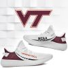Virginia Tech Hokies White Maroon Yeezy Boost Sneakers