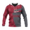 Washington State Cougars Custom Text Red Grey Special Pullover Hoodie