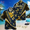West Virginia Mountaineers Black Blue Hawaiian Shirt V2