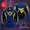 West Virginia Mountaineers Custom Name Blue Black Sweater