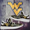 West Virginia Mountaineers Lightning Black Yeezy Boost Sneakers