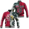 Wisconsin Badgers And Green Bay Packer Custom Name Number Baseball Jacket