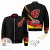 Wisconsin Badgers Black Bomber Jacket