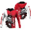 Wisconsin Badgers Jack Skellington And Zero Pullover Hoodie