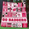 Wisconsin Badgers Quilt Blanket V2