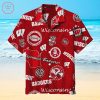 Wisconsin Badgers Red Hawaiian Shirt