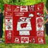 Wisconsin Badgers Snoopy Quilt Blanket