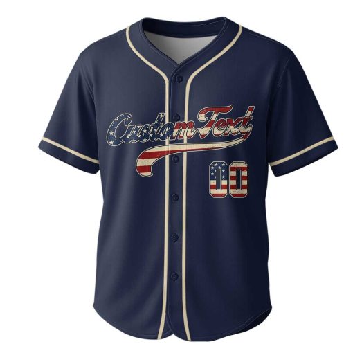 Baseball Dad – Custom Text Number Baseball Jersey