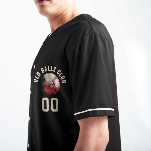 Grumpy Old Baseball Man Club – Custom Text Number Baseball Jersey