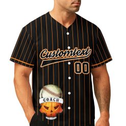 I Teach Kids To Hit And Steal – Custom Text Number Baseball Jersey