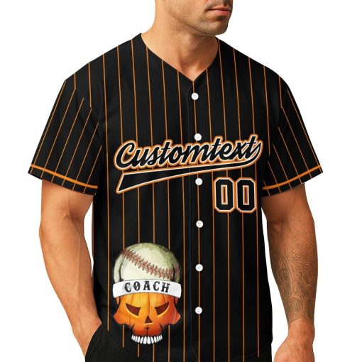 I Teach Kids To Hit And Steal – Custom Text Number Baseball Jersey