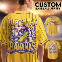 Let’s Go Bannanas – Custom Text Number Baseball Jersey