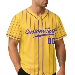 Let’s Go – Custom Text Number Baseball Jersey
