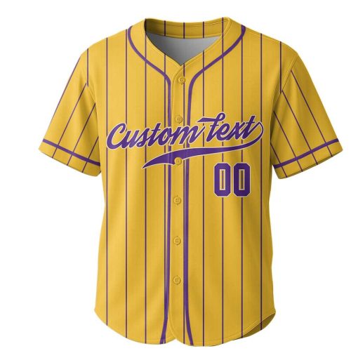 Let’s Go – Custom Text Number Baseball Jersey