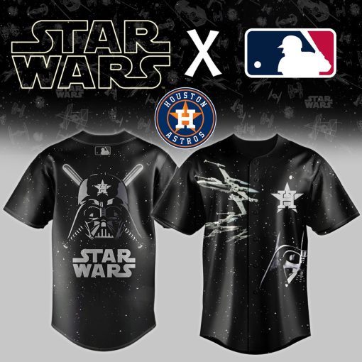 MLB x Star Wars Black Baseball Jersey