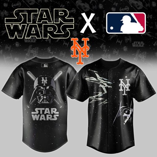 MLB x Star Wars Black Baseball Jersey