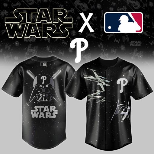 MLB x Star Wars Black Baseball Jersey