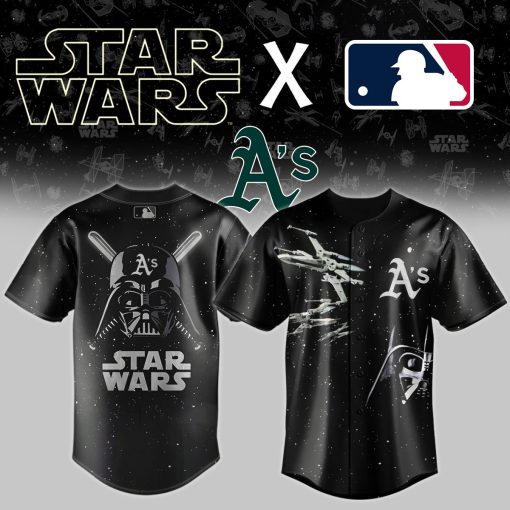 MLB x Star Wars Black Baseball Jersey