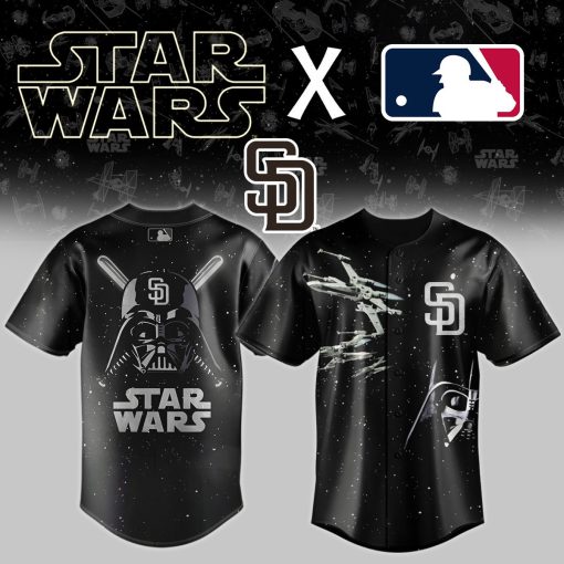 MLB x Star Wars Black Baseball Jersey